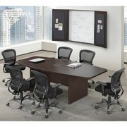 Officesource Boat Shaped Conference Table with Slab Base PL235MH